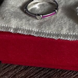 James Avery Enamel Heart Ring